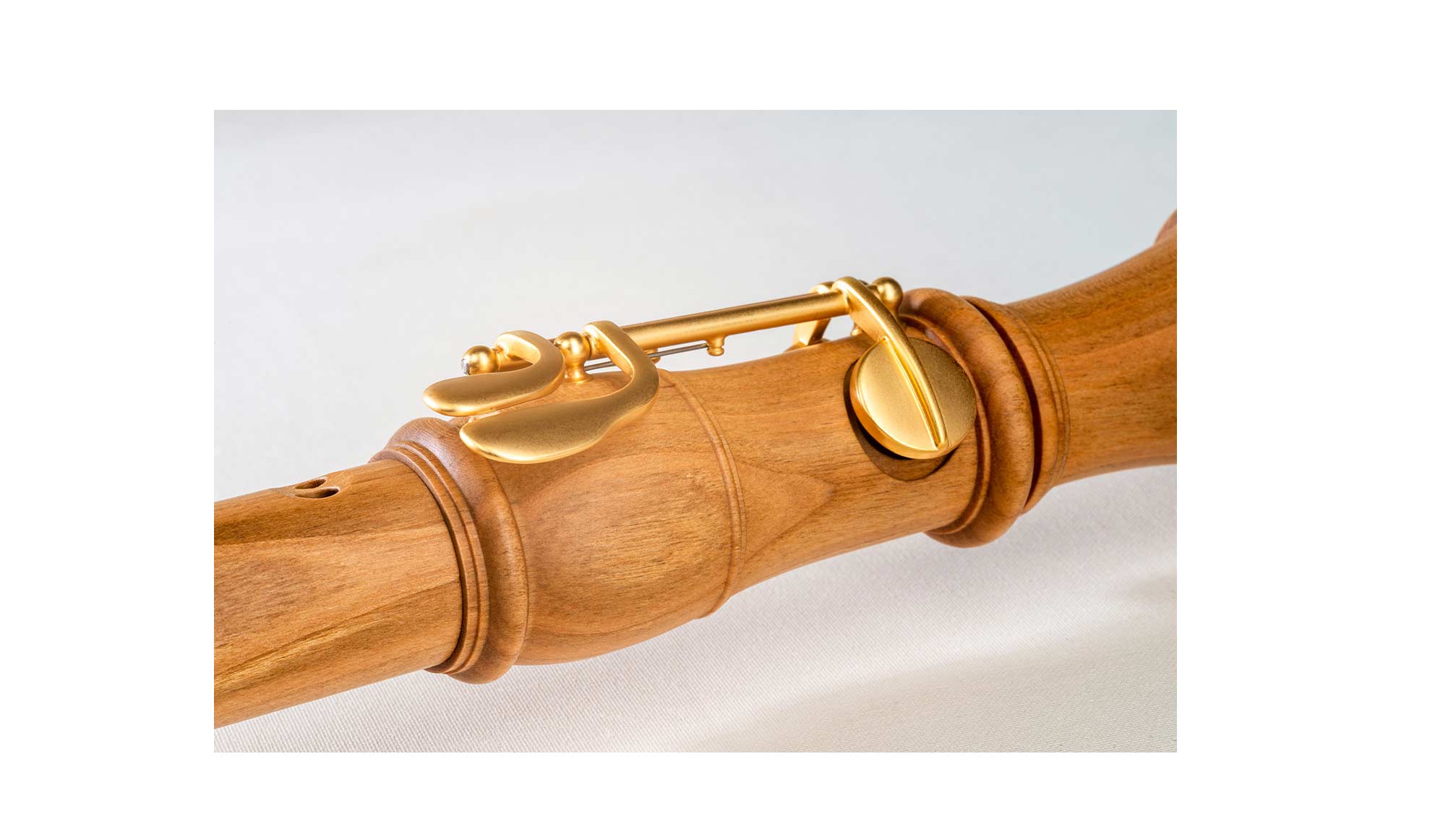 Mollenhauer, "Denner", comfort bent tenor in c', baroque double hole, with double key and middle pie