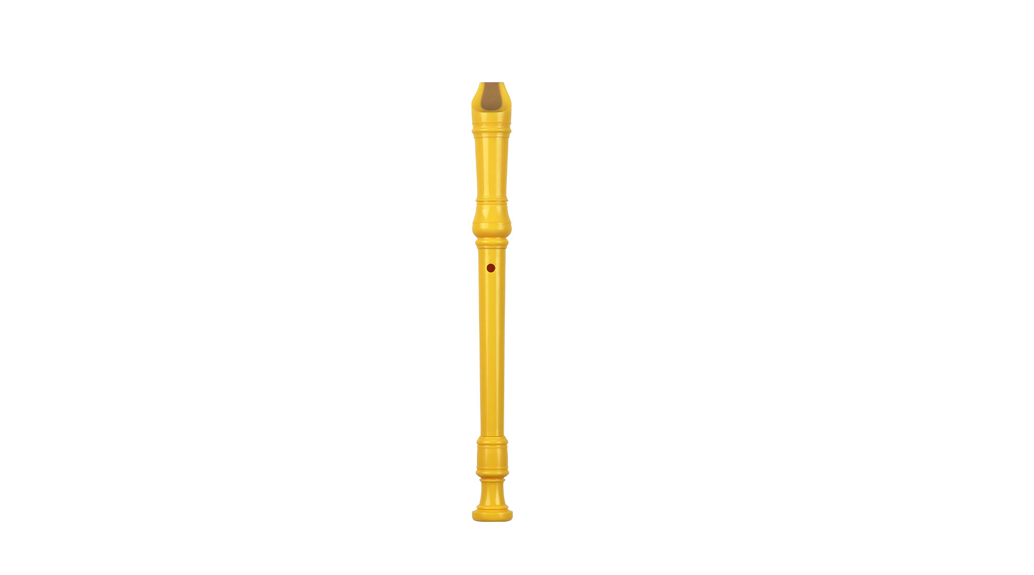 Woodnote, soprano in c'', baroque double hole, plastic yellow