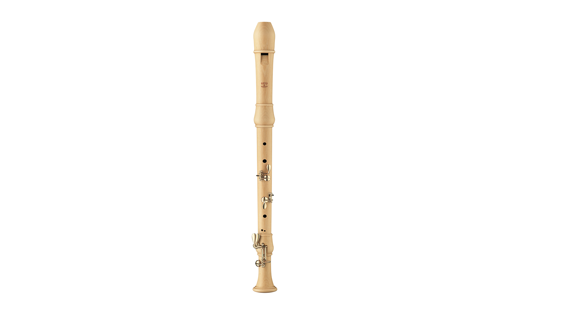 Moeck, "Flauto Rondo", Tenor Plus in c', baroque double hole, with double key and middle keys, maple