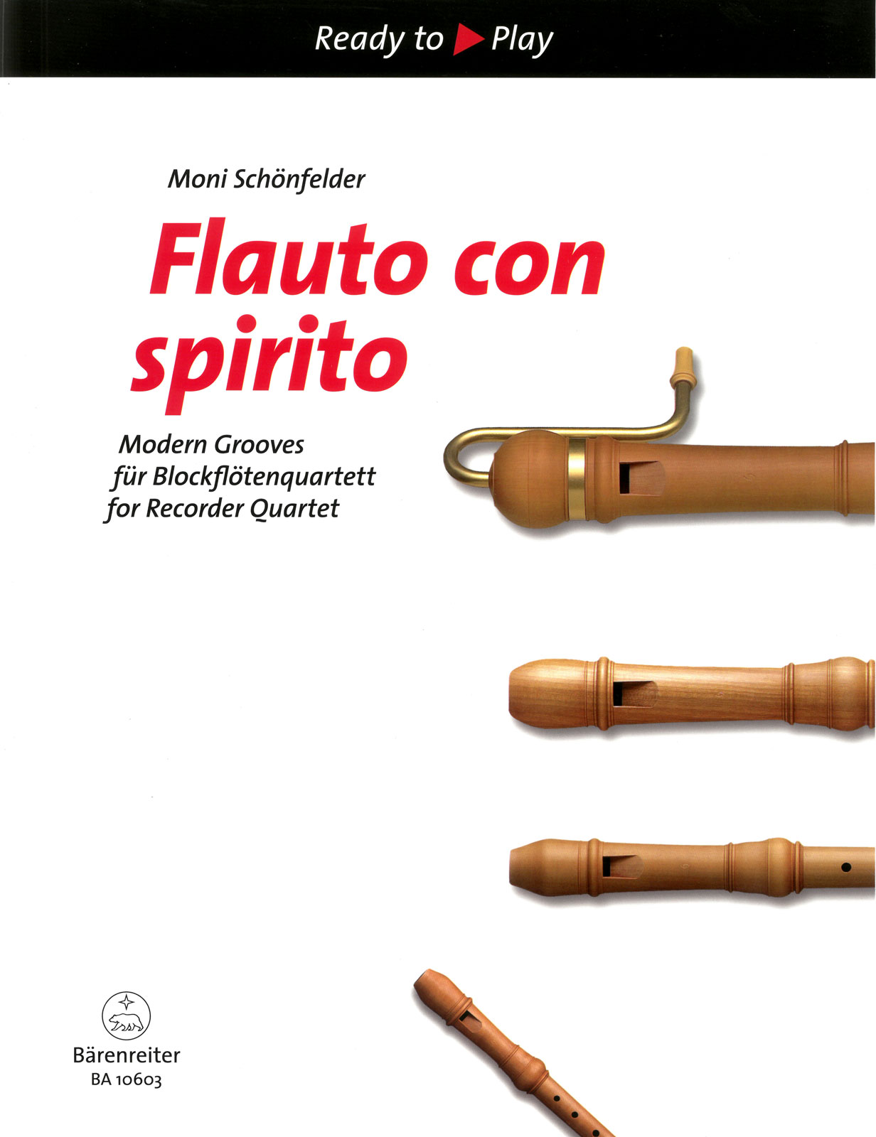 Flauto con spirito- Modern Grooves für Blockflötenquartett