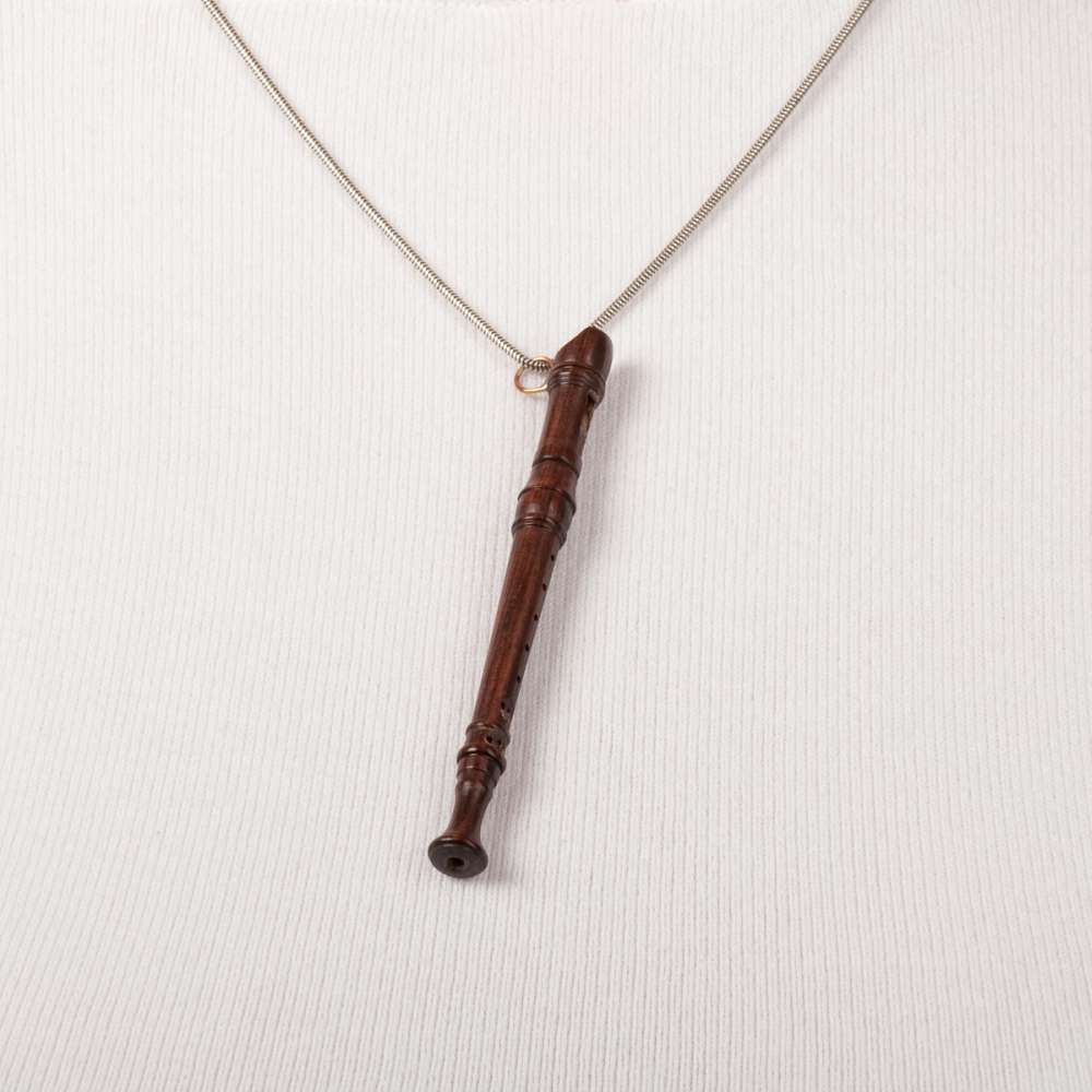 Mollenhauer, chain pendant, rosewood ( length 8 cm ), playable