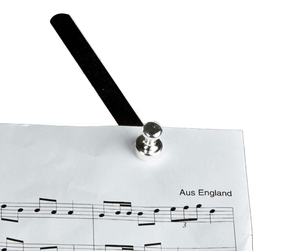 Mini sheet music magnet Silverline