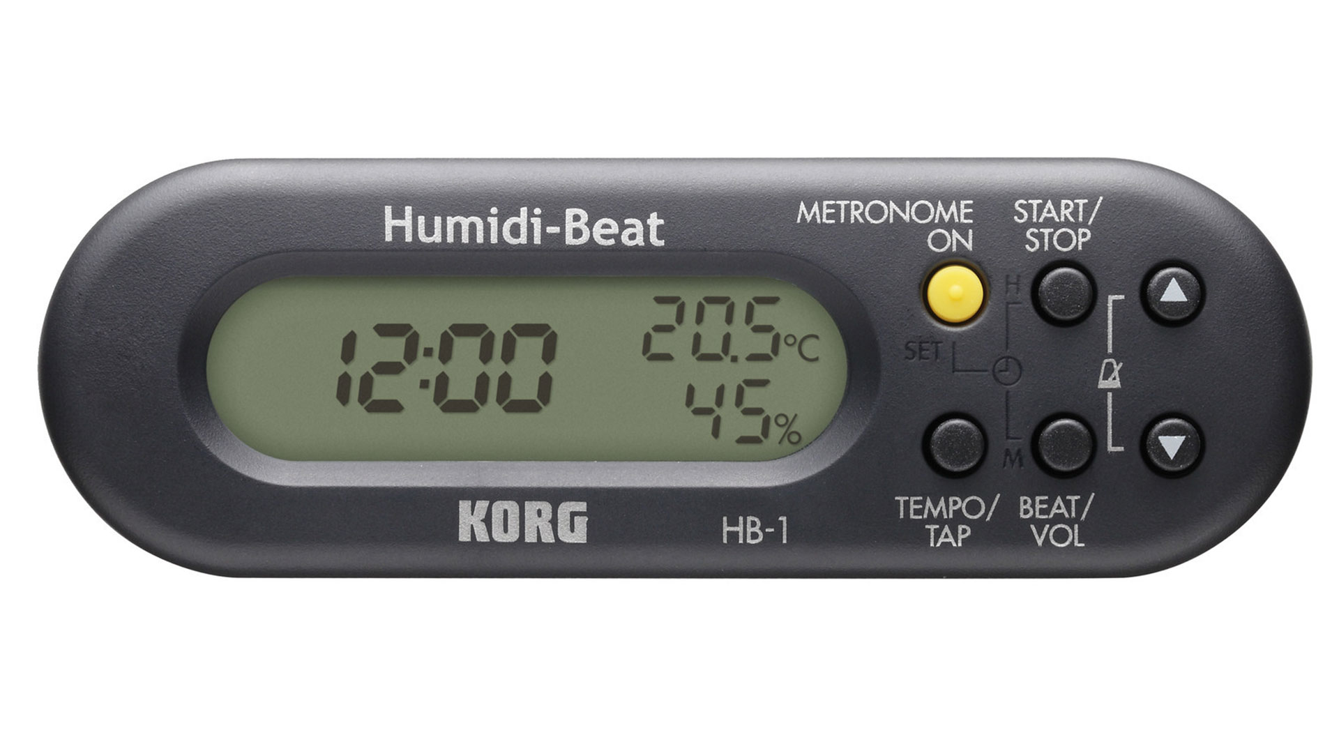 Korg HB-1 BK Metronom, Hygrometer, Thermometer, schwarz
