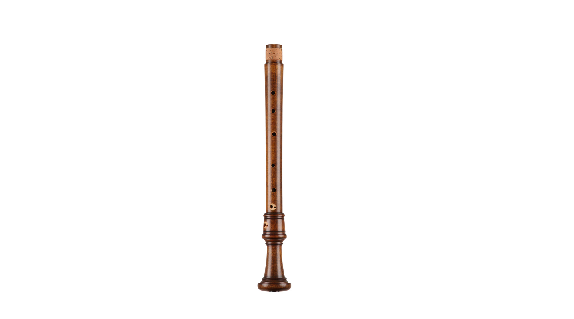 Takeyama, "Takeyama model", tenor in c', baroque double hole, 442 Hz, maple stained