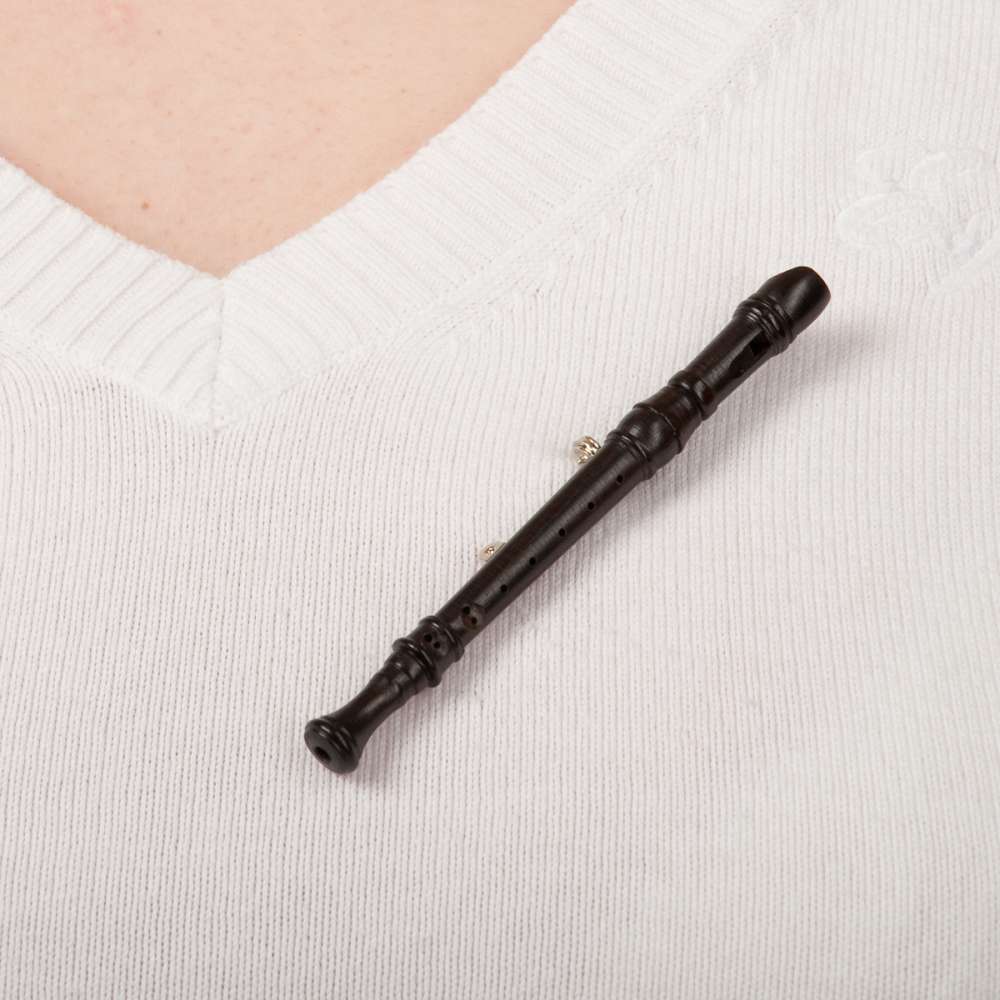 Mollenhauer, brooch, grenadilla ( length 8 cm ), playable
